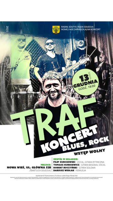 Zespół traf gra koncert w Celestynowie